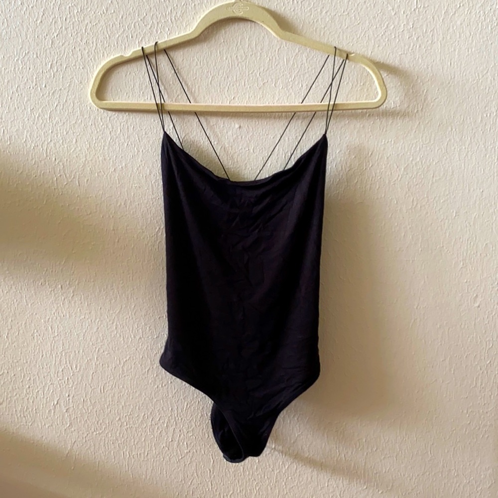 Spaghetti Strap Criss-Cross Back Lara Bodysuit